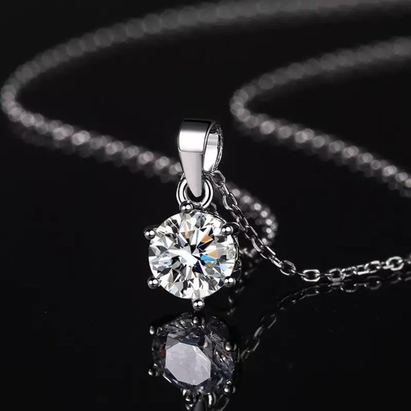 Certified 3ct. t.w. Diamond Solitaire Brilliant Cut Necklace - Picture 3 of 16